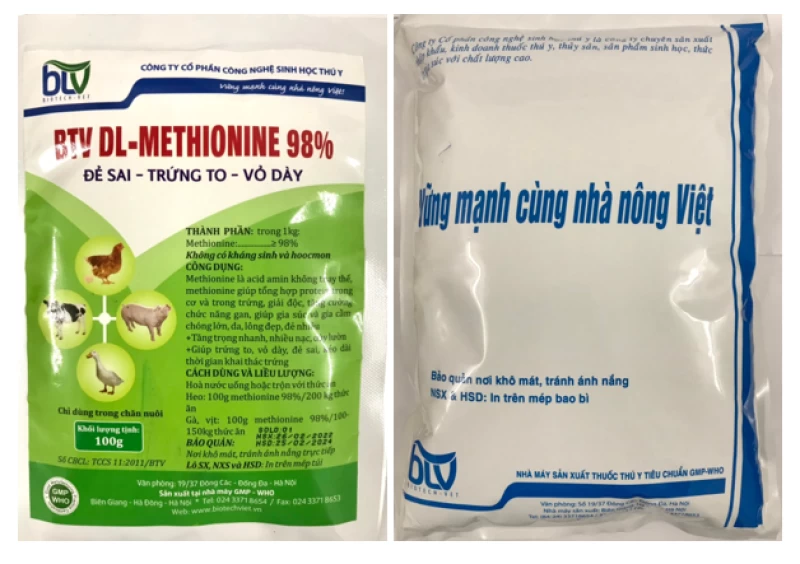 BTV - DL-Methionine 98% TCCS 11: 2011/ BTV
